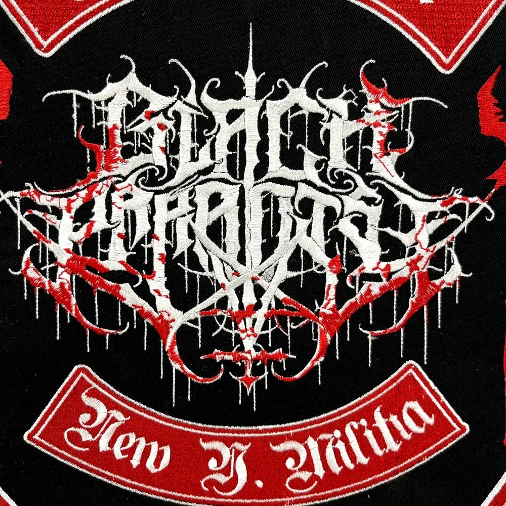 Black Paradise Patch Heavy‎ Metal Rock Band Embroidered NOT iron on 12.5